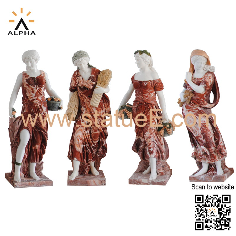 four season goddess statues